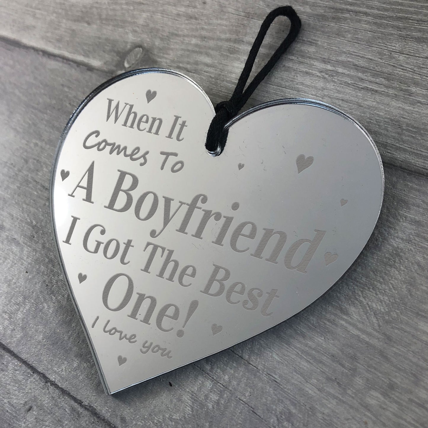 Gift For Girlfriend Birthday Valentines Day Gift Engraved Heart