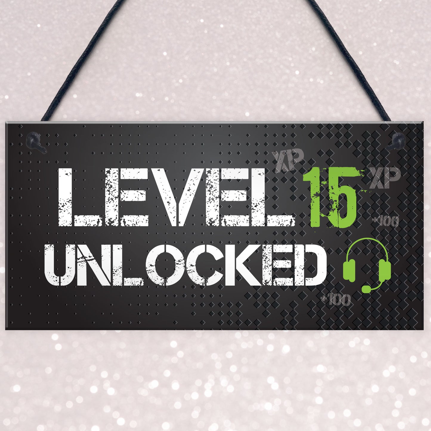 Funny 15th Birthday Gift For Son Brother Gaming Sign Gamer Gift