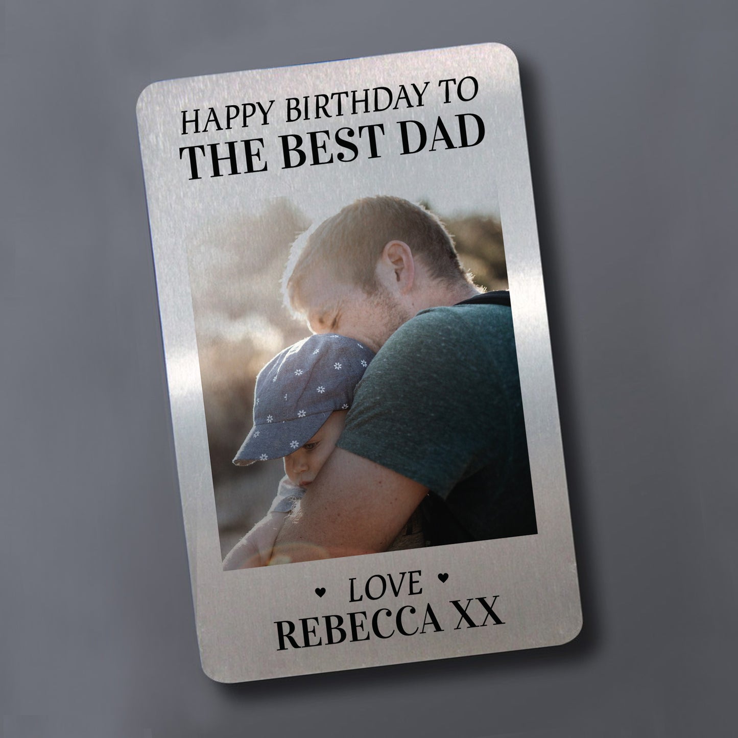 Birthday Gifts For Dad Daddy Father Metal Card Personalised