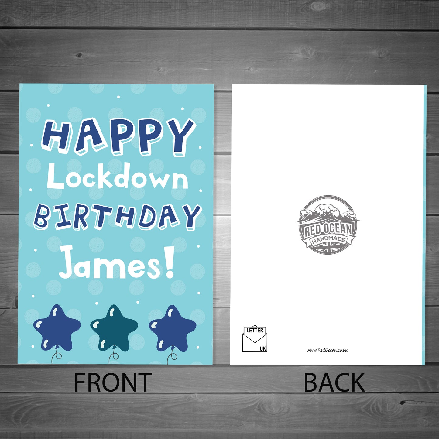 Personalised Happy Lockdown Birthday Card For Him Dad Uncle