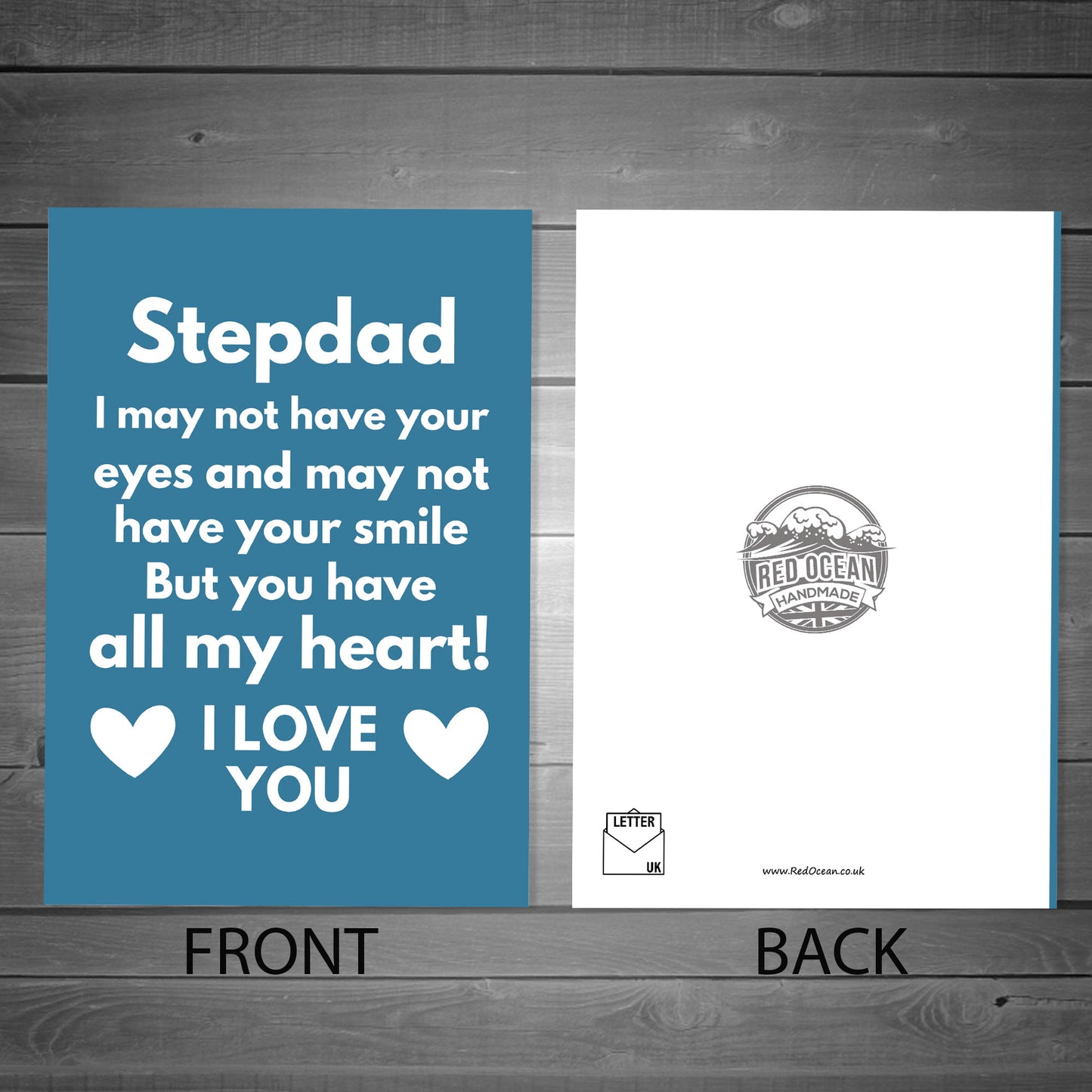 Stepdad Fathers Day Birthday Card Novelty Greetings Card