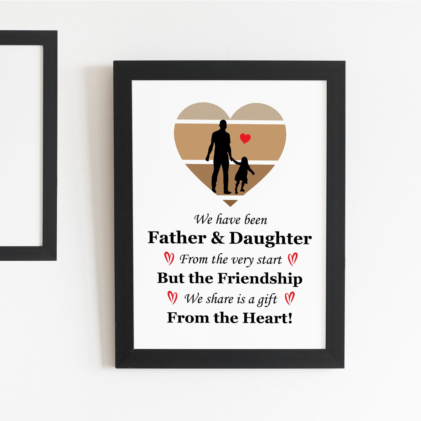 Father And Daughter Framed Print Dad Gifts From Daughter