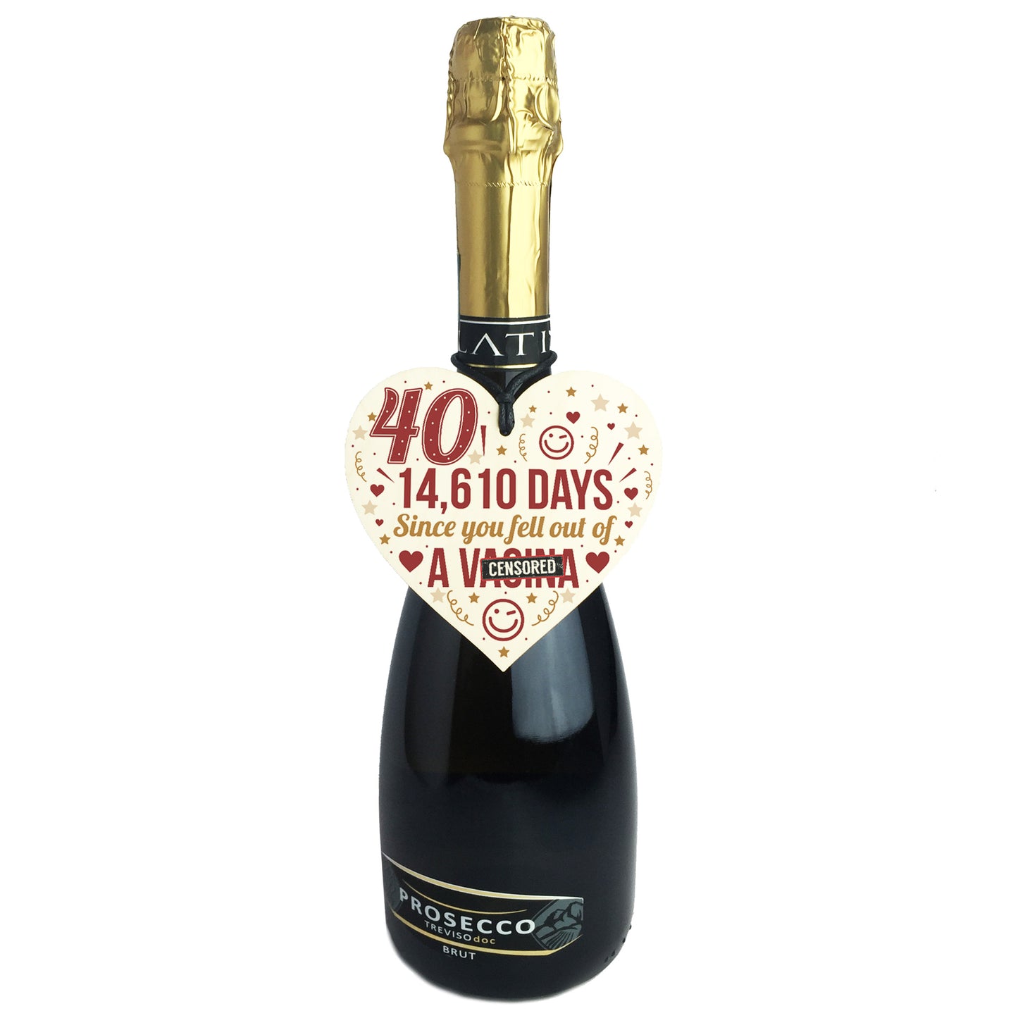 Funny 40th Birthday Gift Wooden Heart 40th Birthday Cards Joke