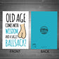 Funny Humour Birthday Card For Him Novelty Rude Birthday Card