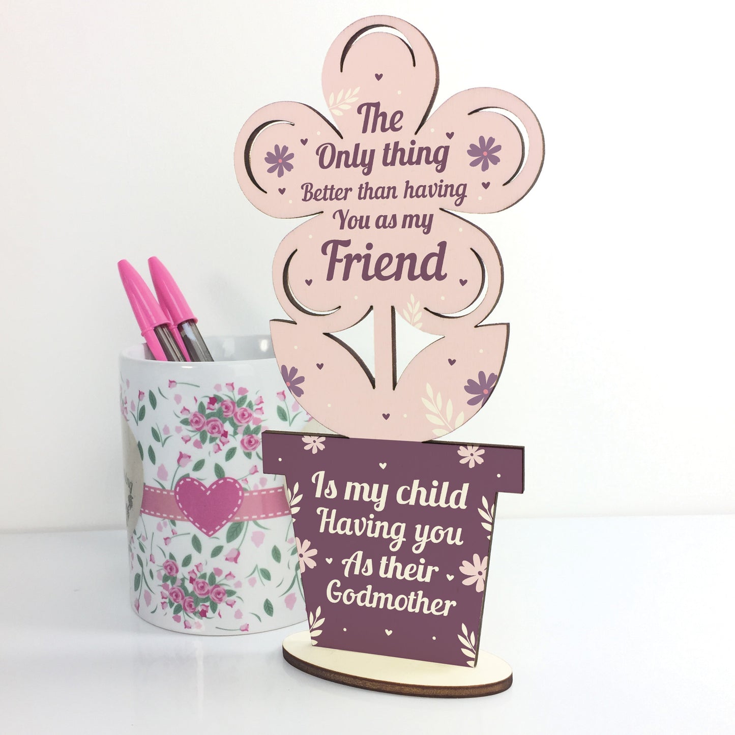 Best Friend Godmother Thank You Gift Godparent Love Friendship