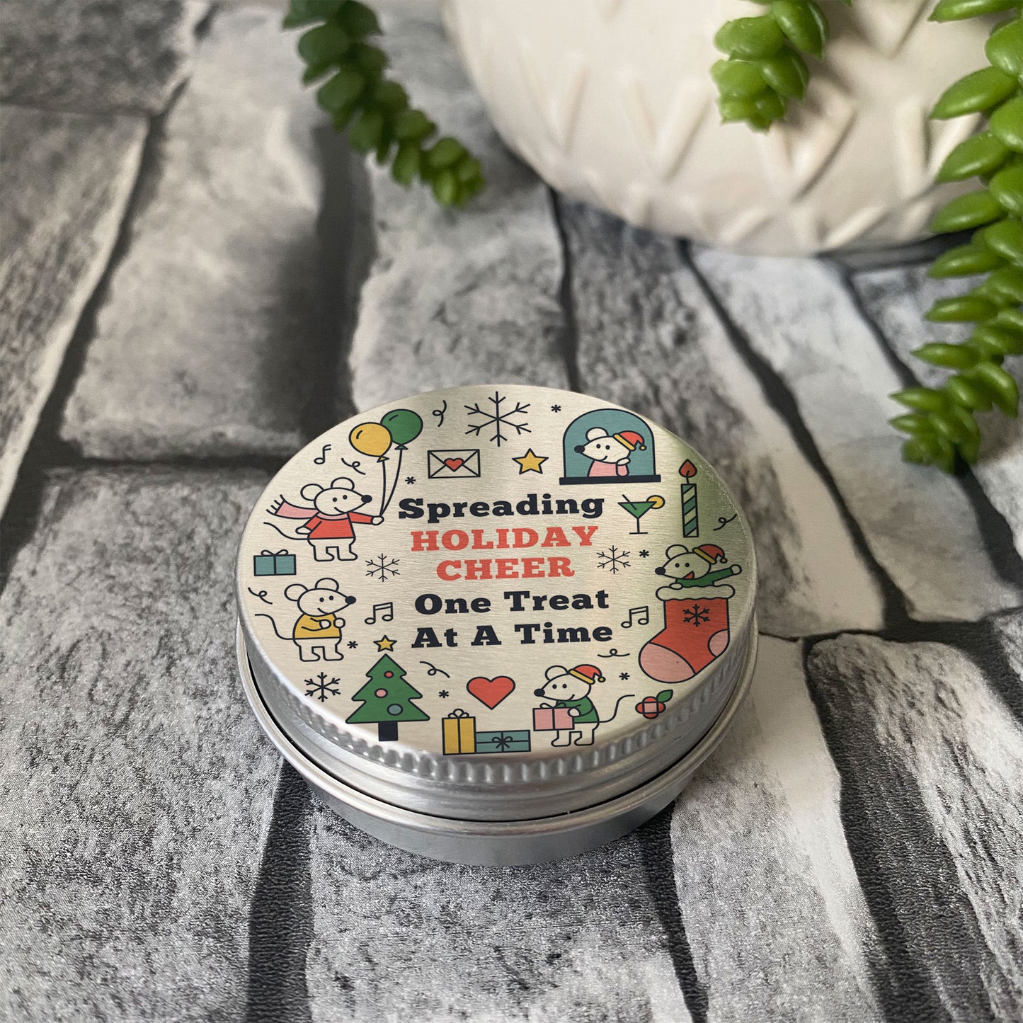 Christmas Treat Sweet Tin Stocking Filler Gift For Son Daughter