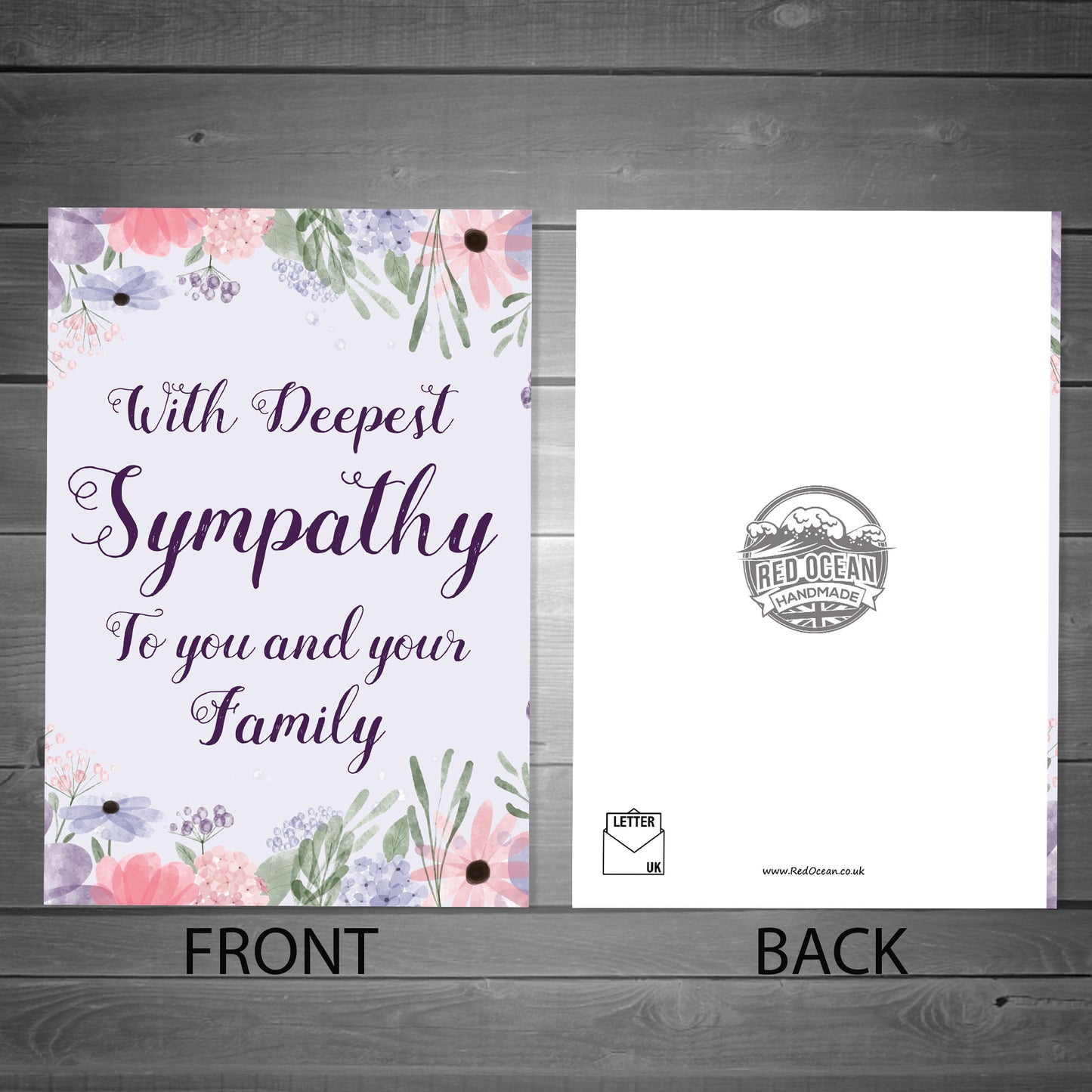 Deepest Sympathy To Family Floral Condolences Bereavement Card