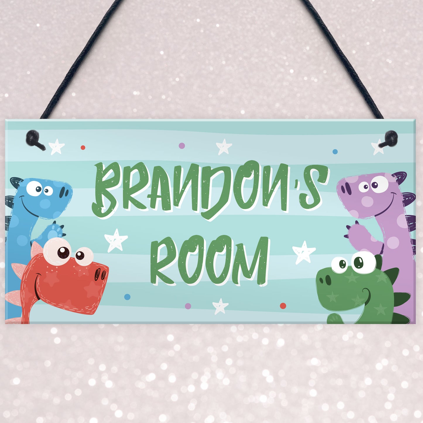 Dinosaur Bedroom Nursery Sign Christmas Birthday Gift For Son