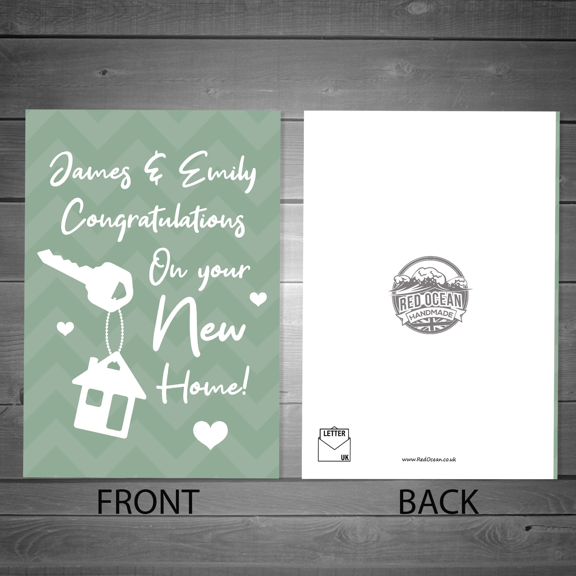 Personalised New Home Card - Handmade House Warming Card With Envelope | ChrissieCreatesCards