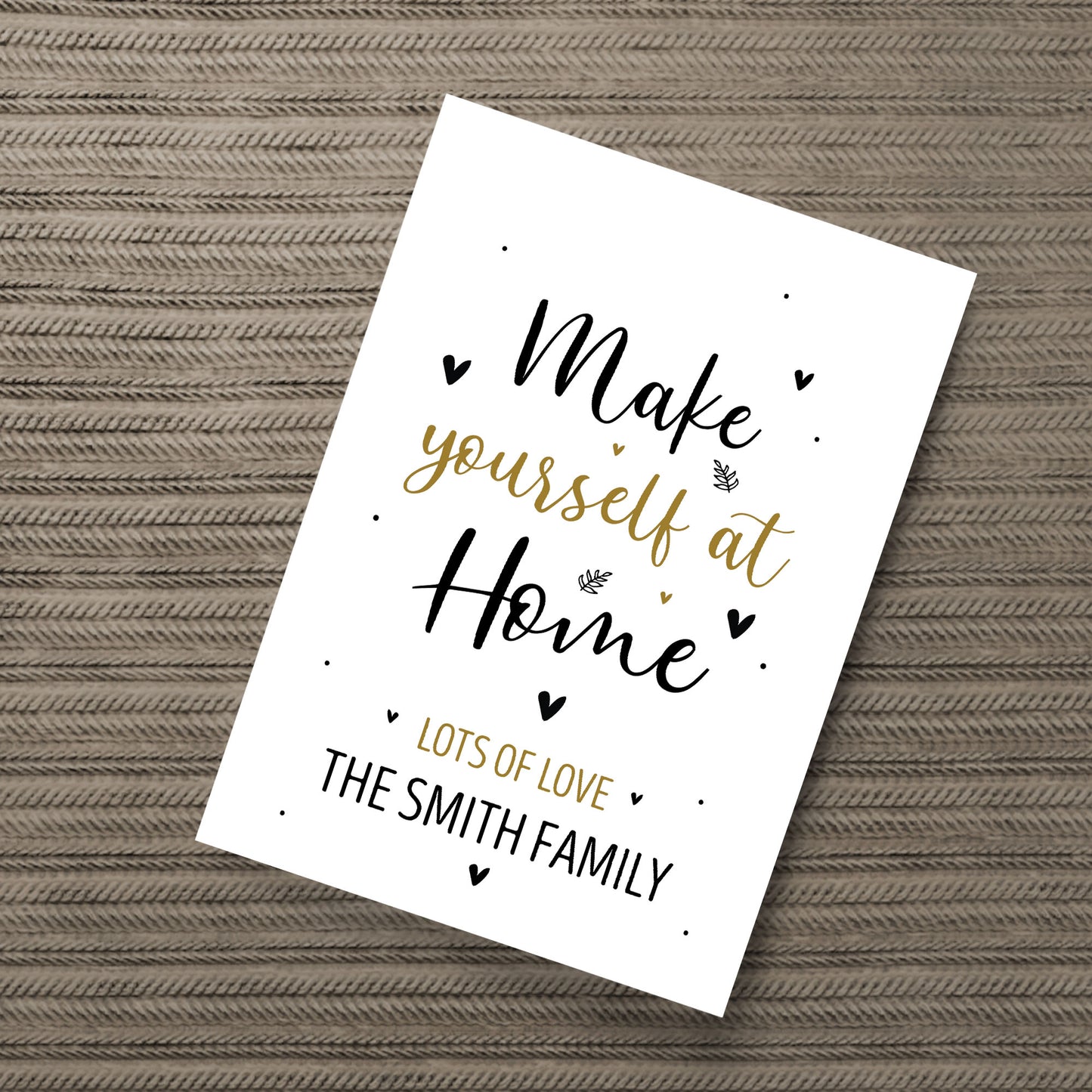 New Home Gift Personalised Print First Home Our First Home Gift