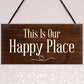 Novelty Garden Signs And Plaques Happy Place Summerhouse