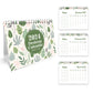 Botanical Flip Desktop Calendar Month To View Birthday Christmas