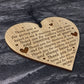 Boyfriend Girlfriend Gift Poem Engraved Heart Husband Wife