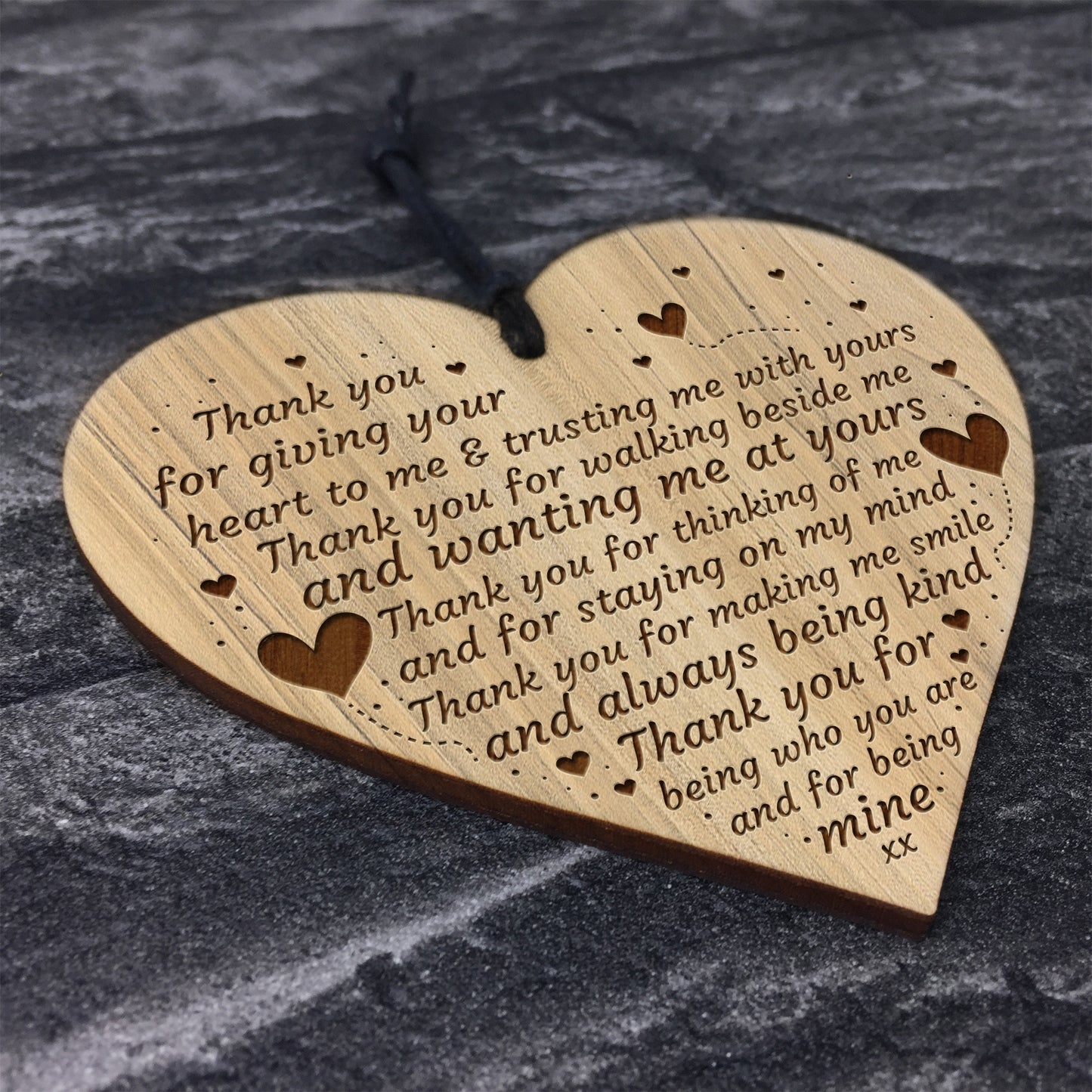 Boyfriend Girlfriend Gift Poem Engraved Heart Husband Wife