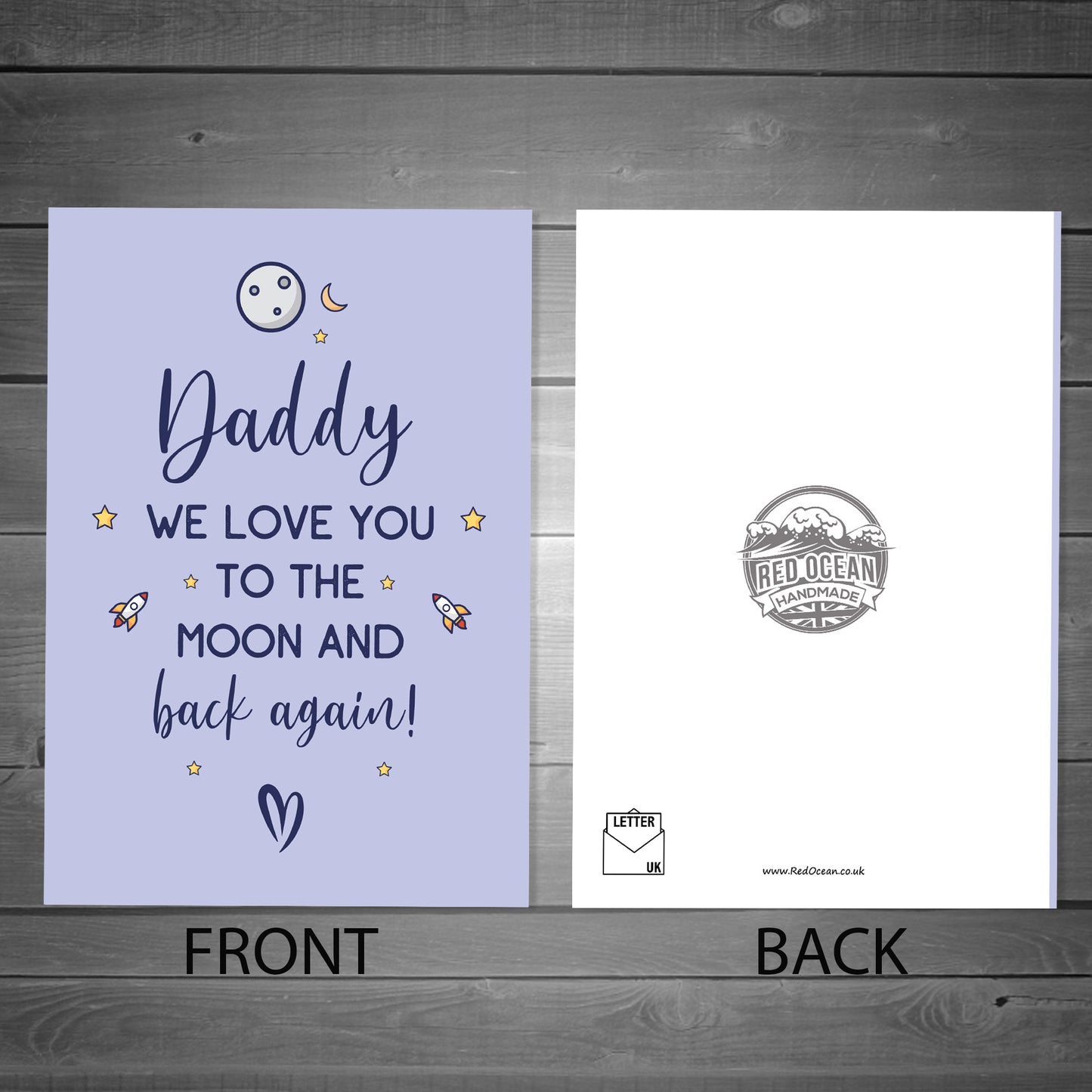 Daddy A6 Card For Father's Day Birthday Special Daughter Son