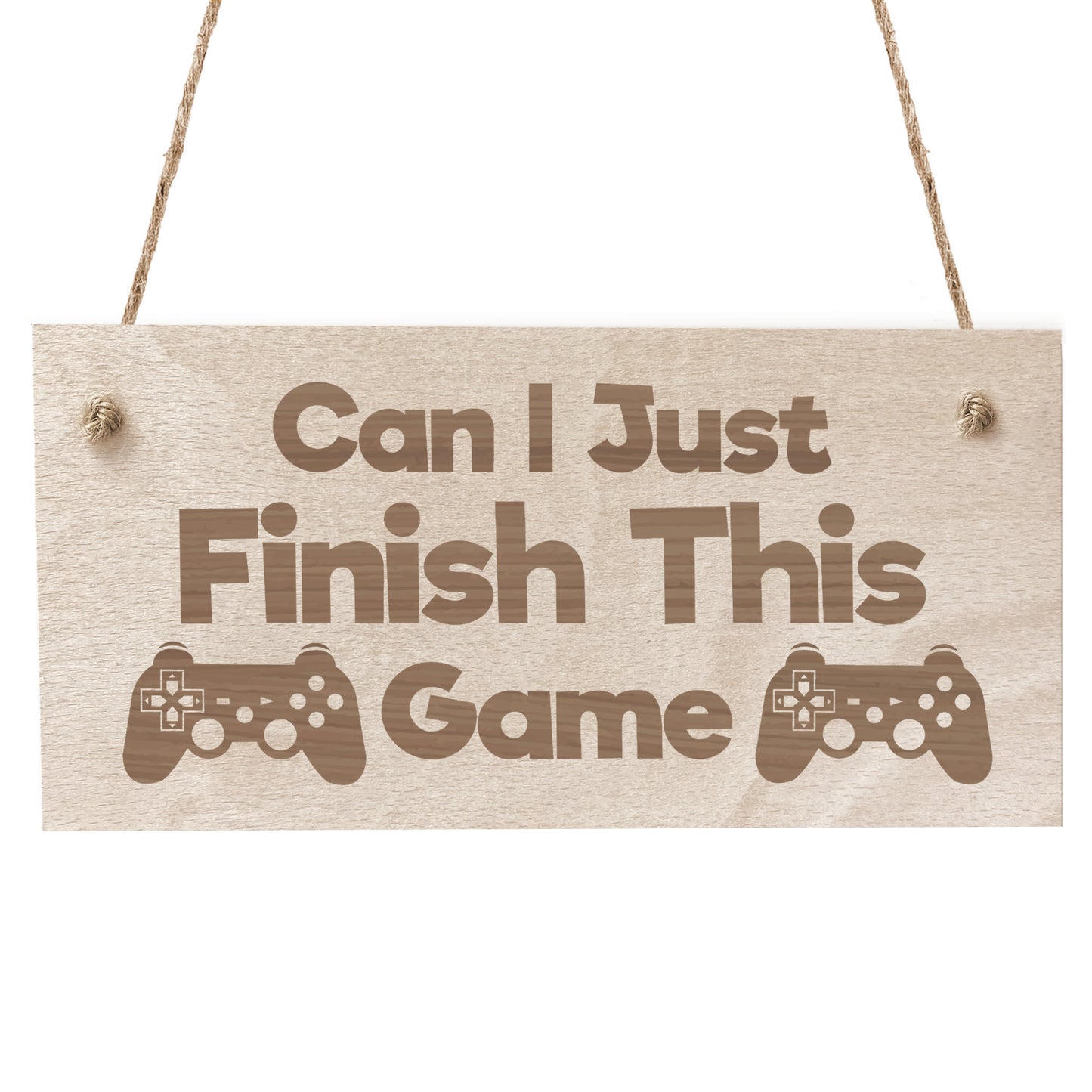 Gamer Gift Funny Gaming Sign For Bedroom Man Cave Wood Plaque