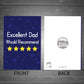 Funny Dad Card For Fathers Day Birthday Would Recommend Card