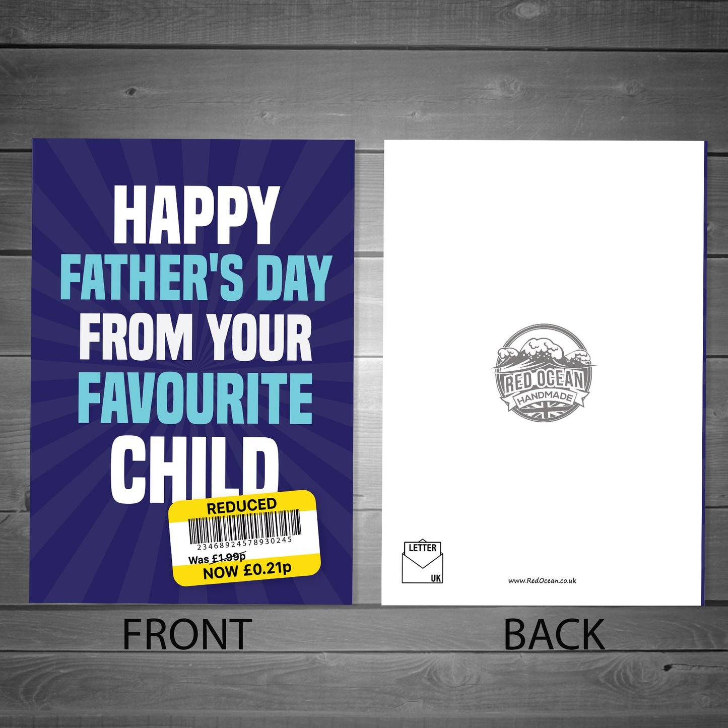 Fathers Day Card From Daughter Son Child Funny Joke Humour