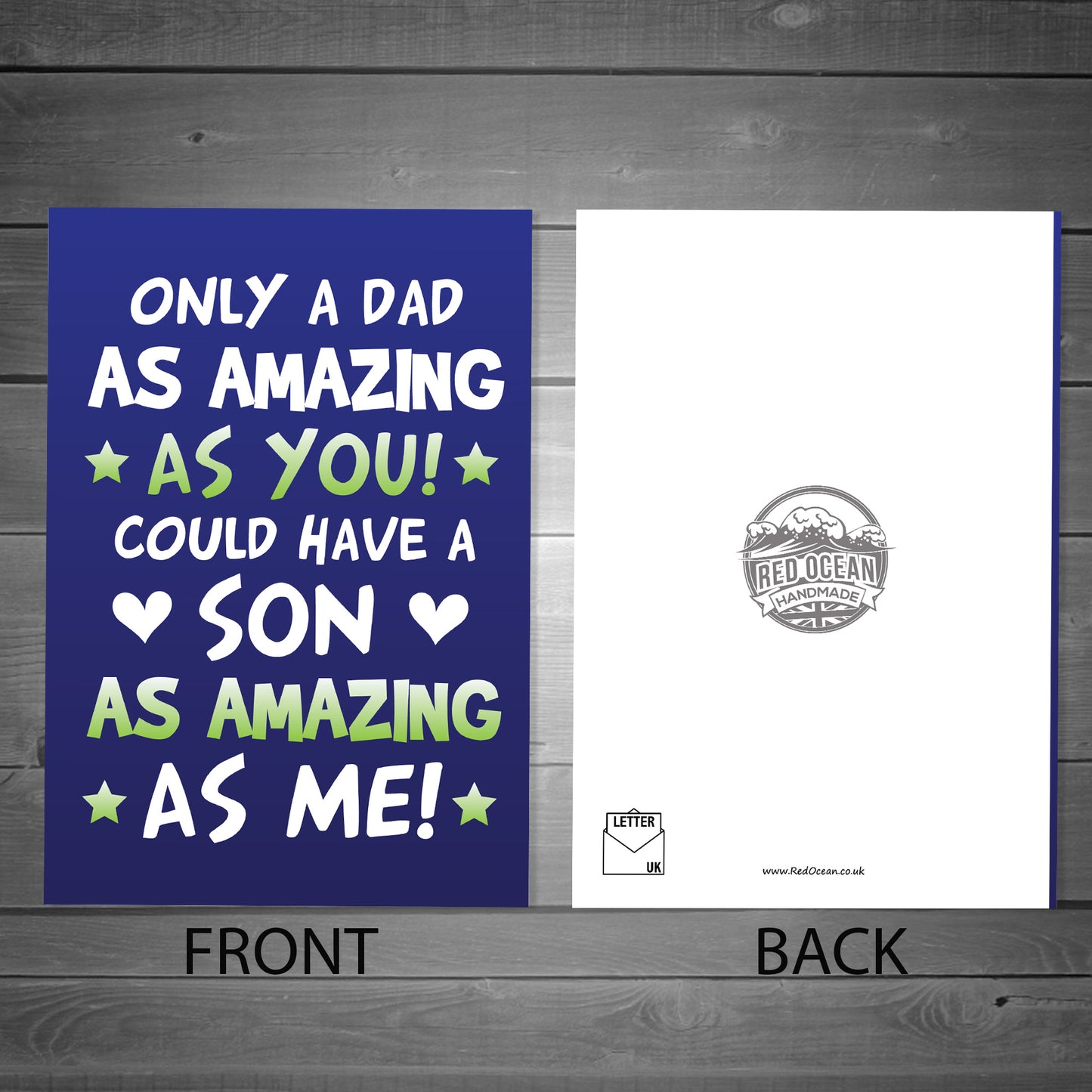 Funny Card For Dad From Son Joke Dad Birthday Card Fathers Day