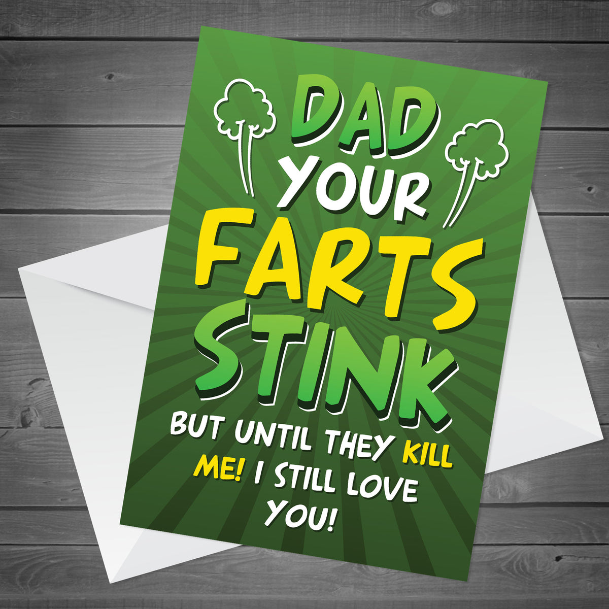 Funny Fathers Day Bundle Fathers Day Birhday Card For Dad Wood