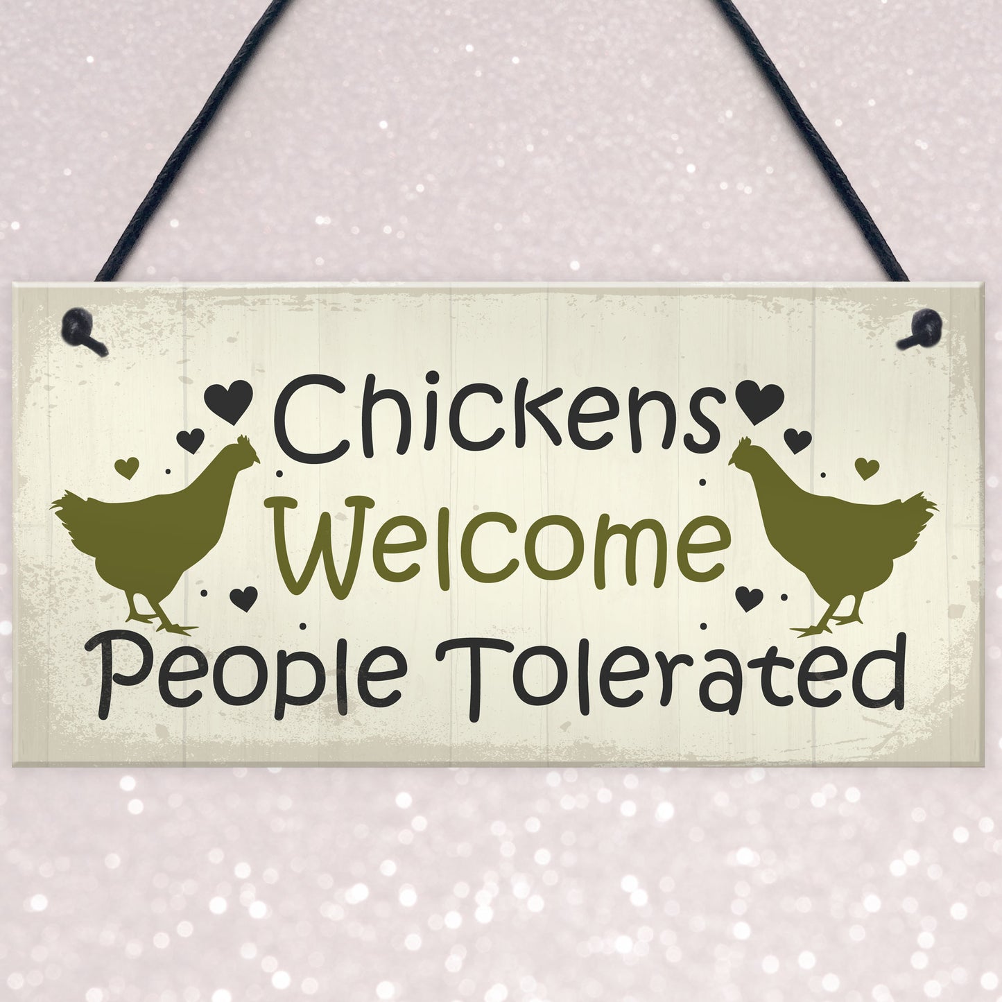 Funny Chicken Sign Hanging Sign Pet Sign Chicken Accessories