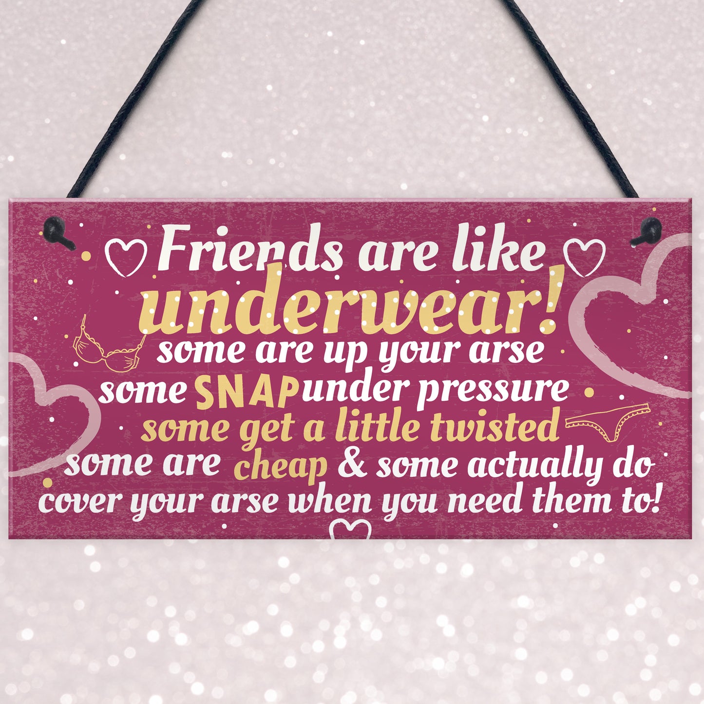 Best Friend Funny Gifts Shabby Chic Plaque Birthday Christmas