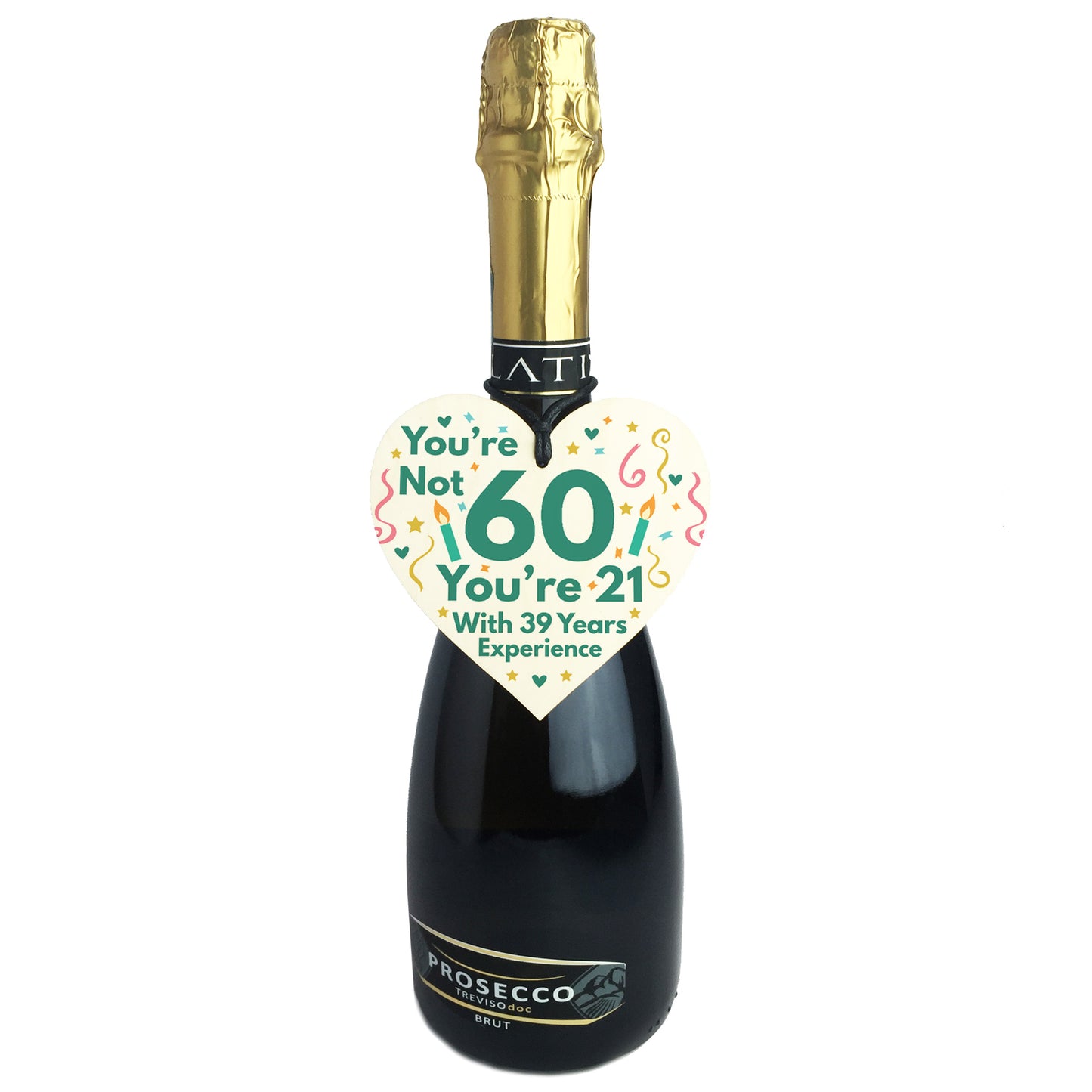 Funny Birthday Gifts Novelty 60th Birthday Gift Wood Heart Card