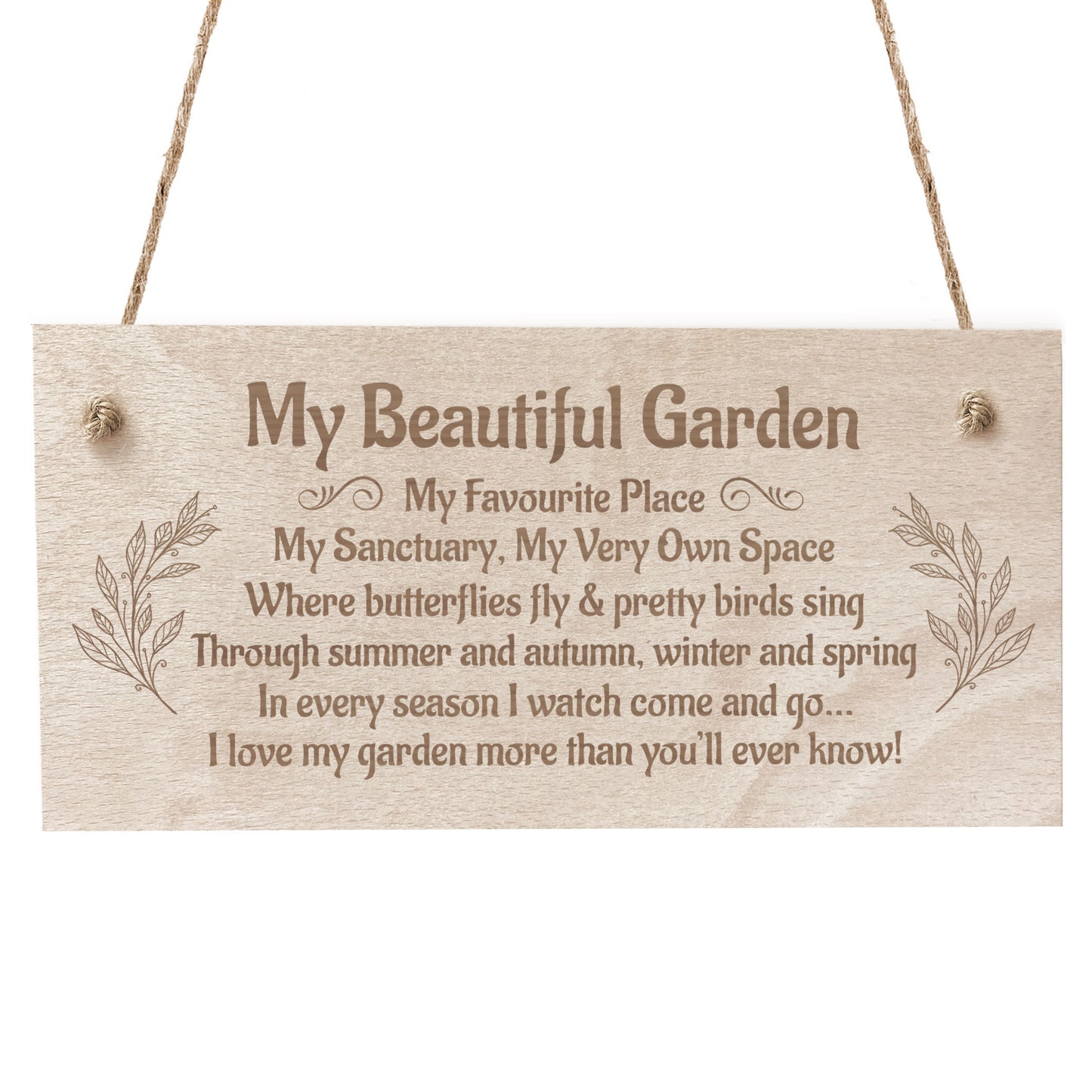 My Beautiful Garden Engraved Garden Signs And Plaques