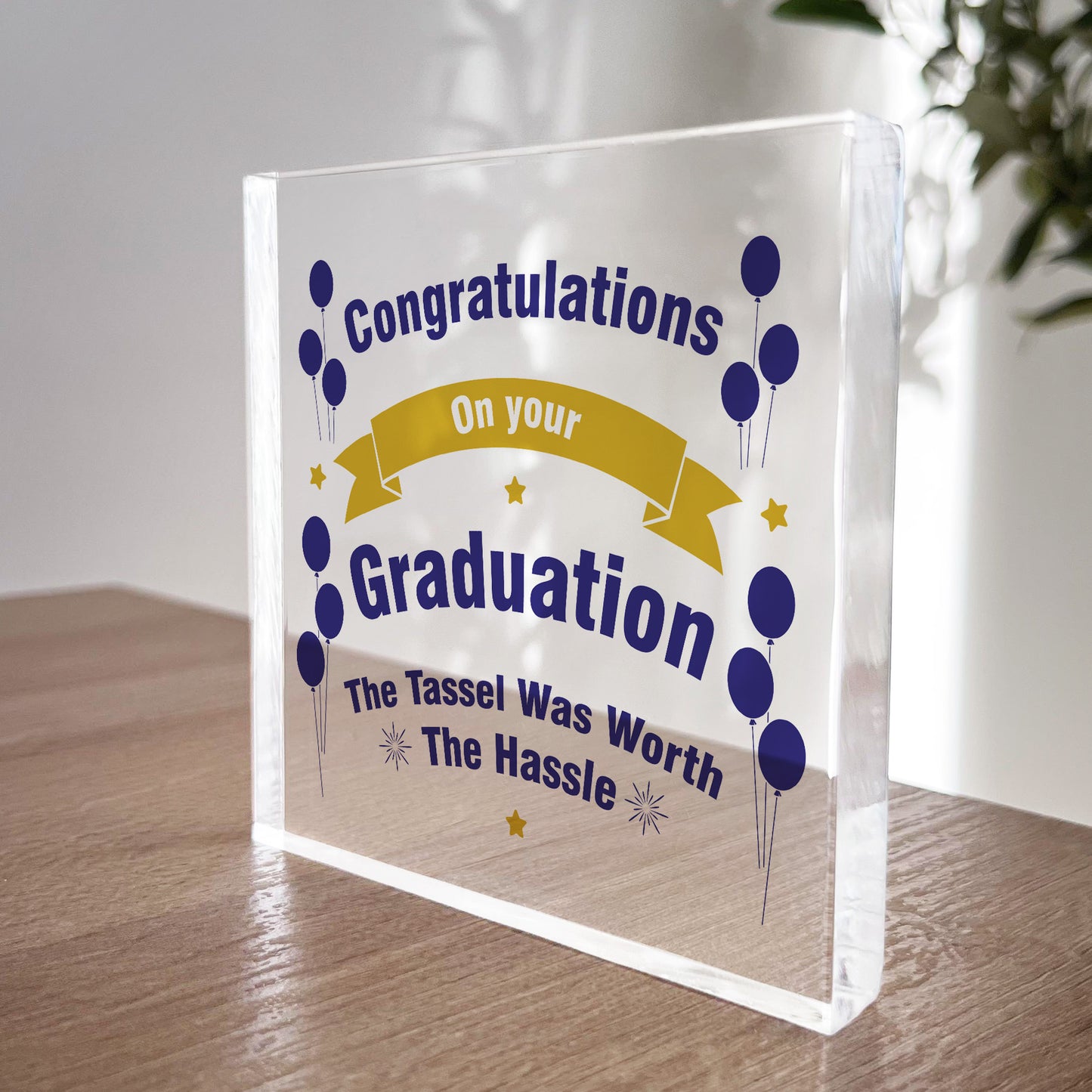 Congratulations On Your Graduation Acrylic Block Graduation Gift