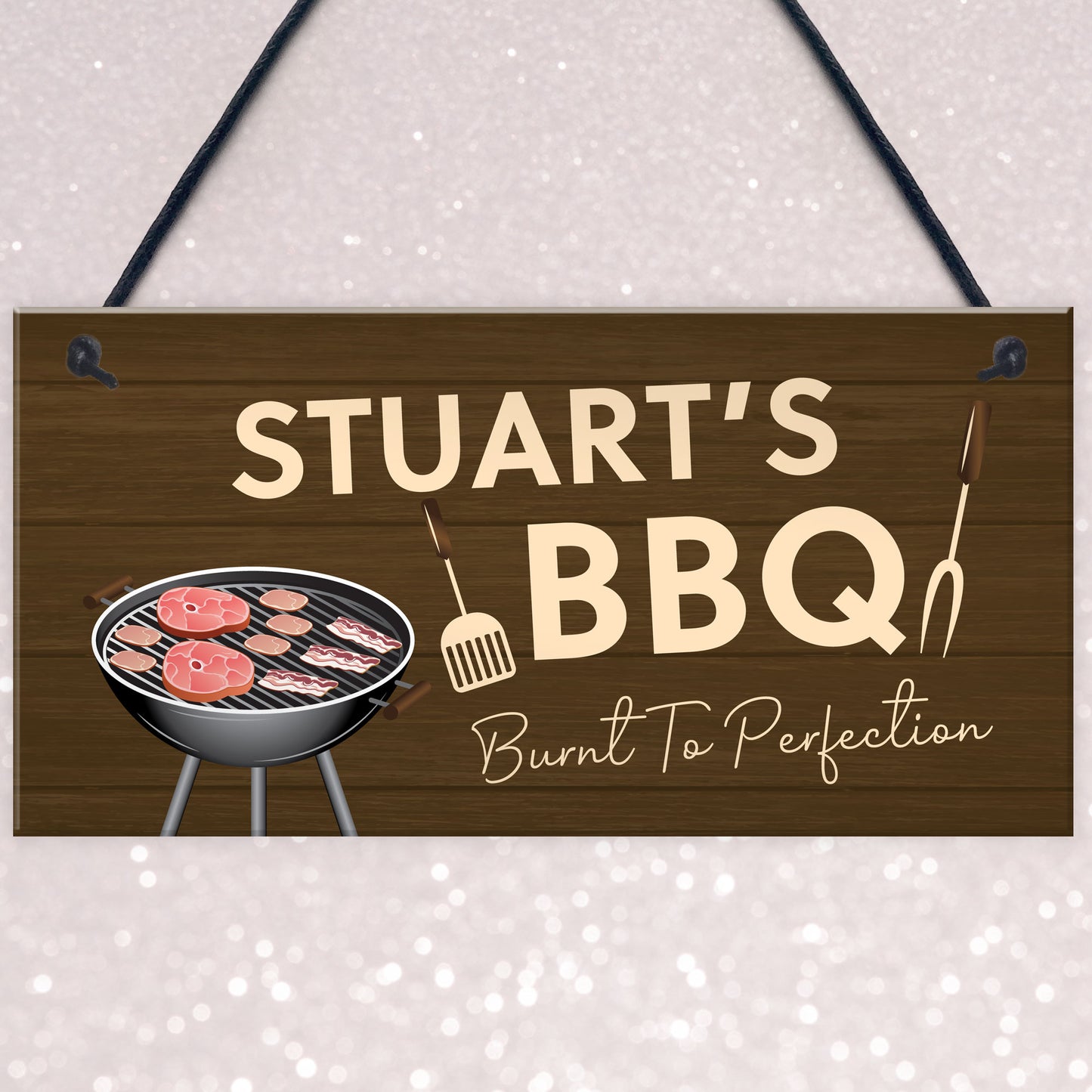 Funny Joke Personalised BBQ Sign Man Cave Garden Shed Sign