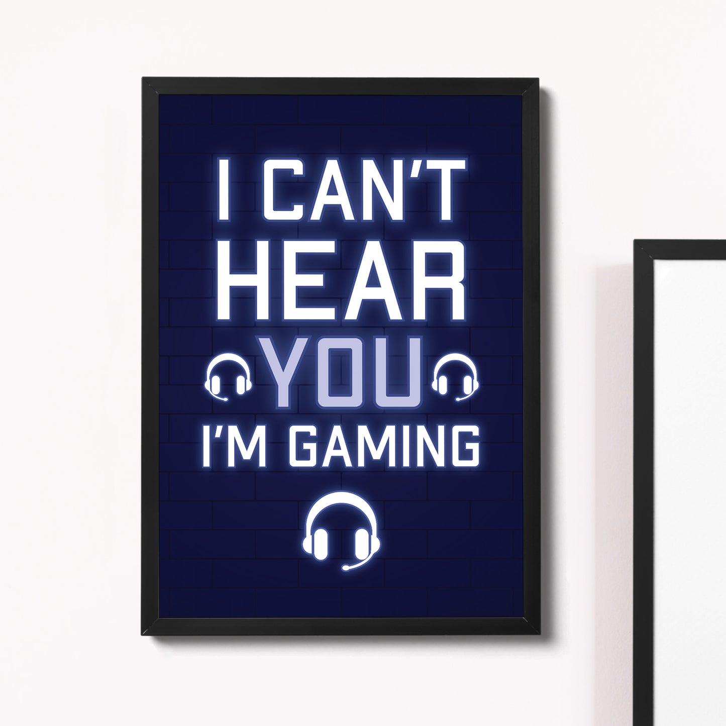 Framed Gaming Print For Games Room Boys Bedroom Gamer Poster