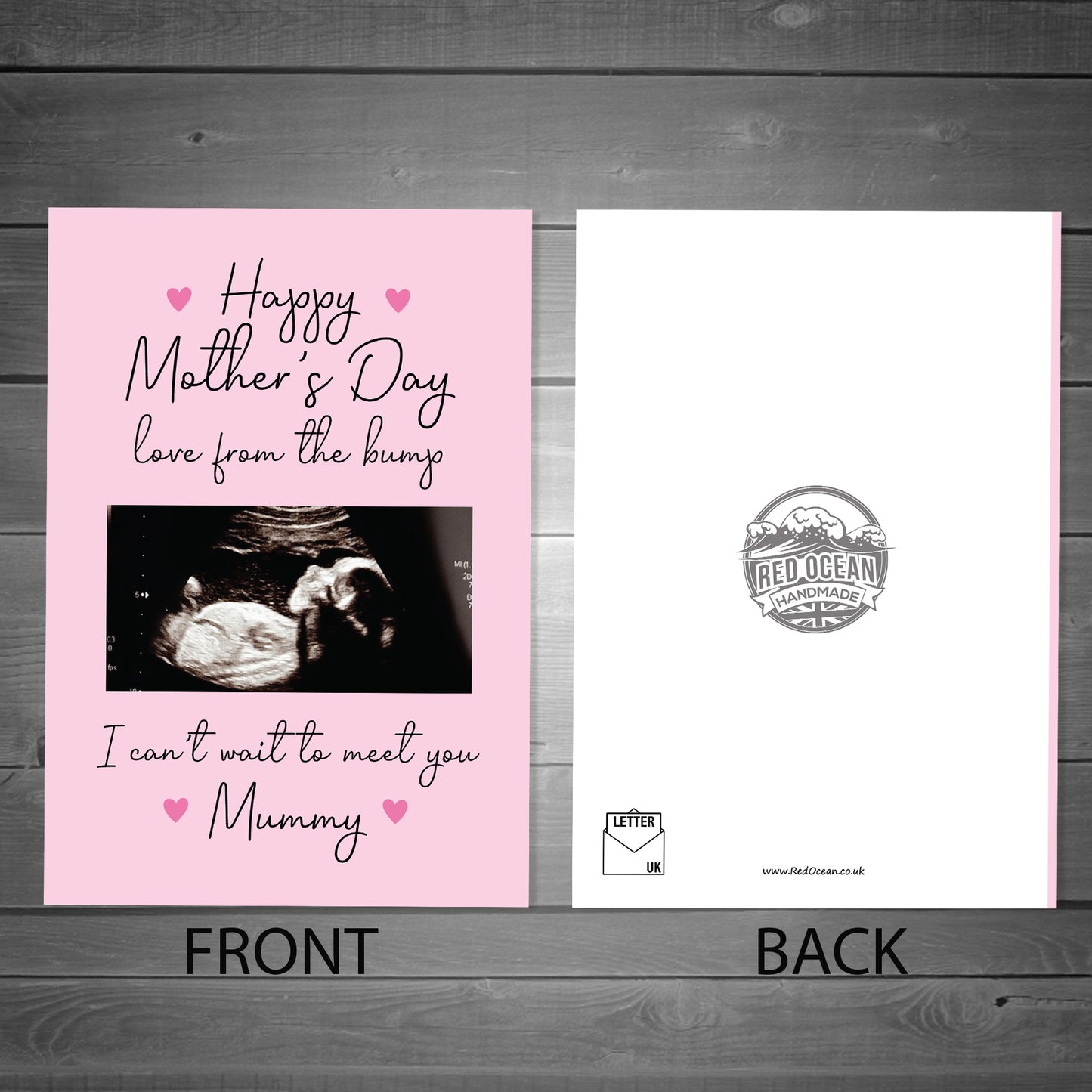 Mothers Day Card From Bump Personalised Baby Photo Mummy To Be