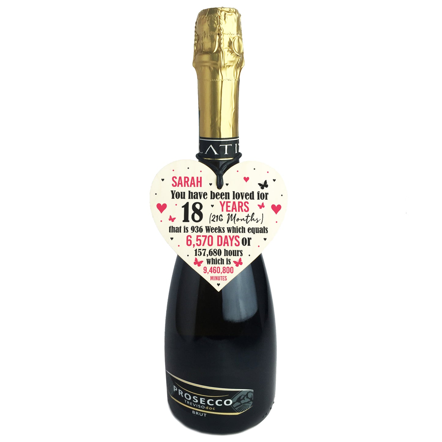 Personalised 18th Birthday Gift Wooden Heart Keepsake Funny Gift