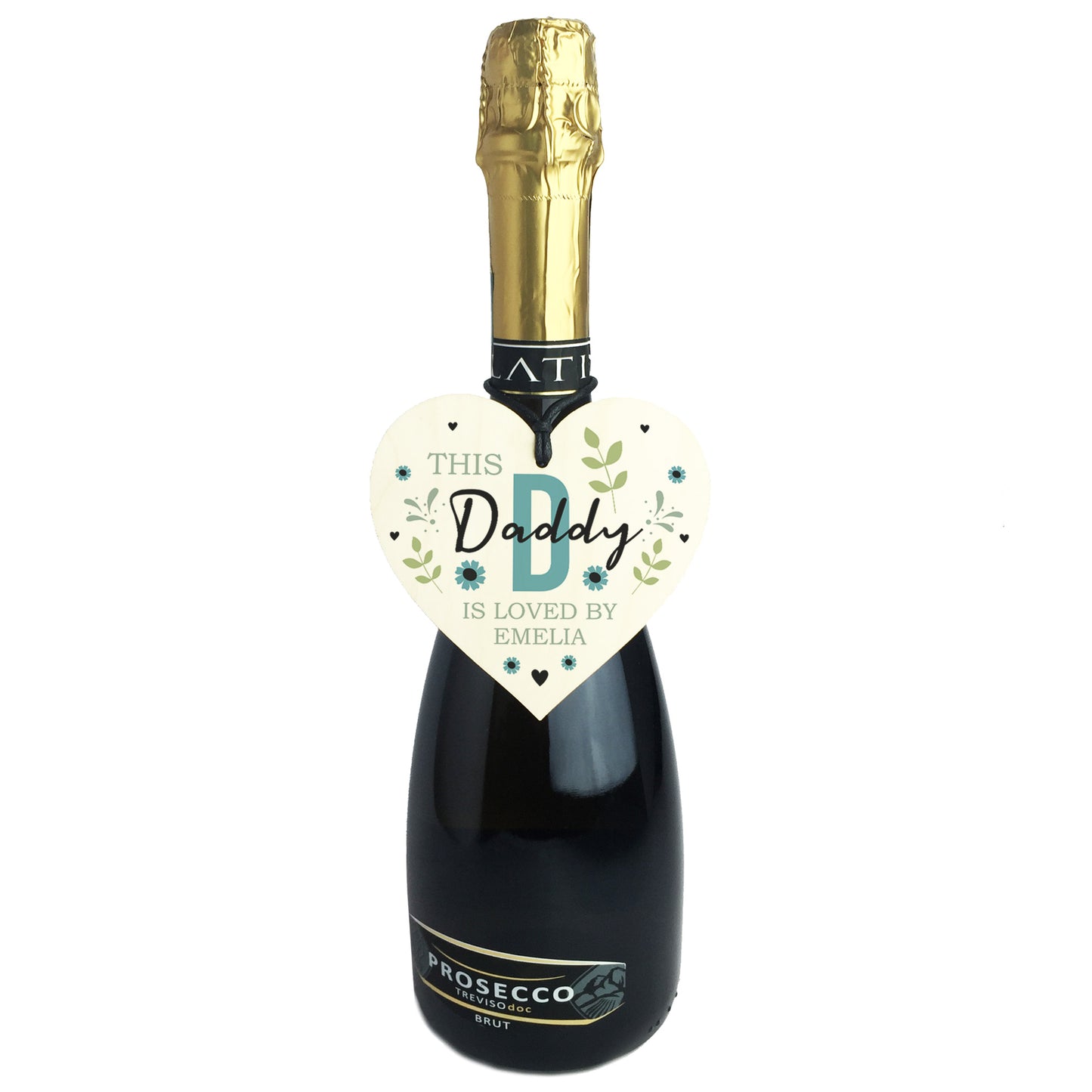 Personalised Fathers Day Birthday Gift For Daddy Wood Heart