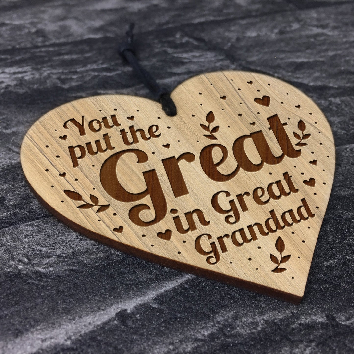 Great In Great Grandad Gift Engraved Heart Great Grandad Gifts