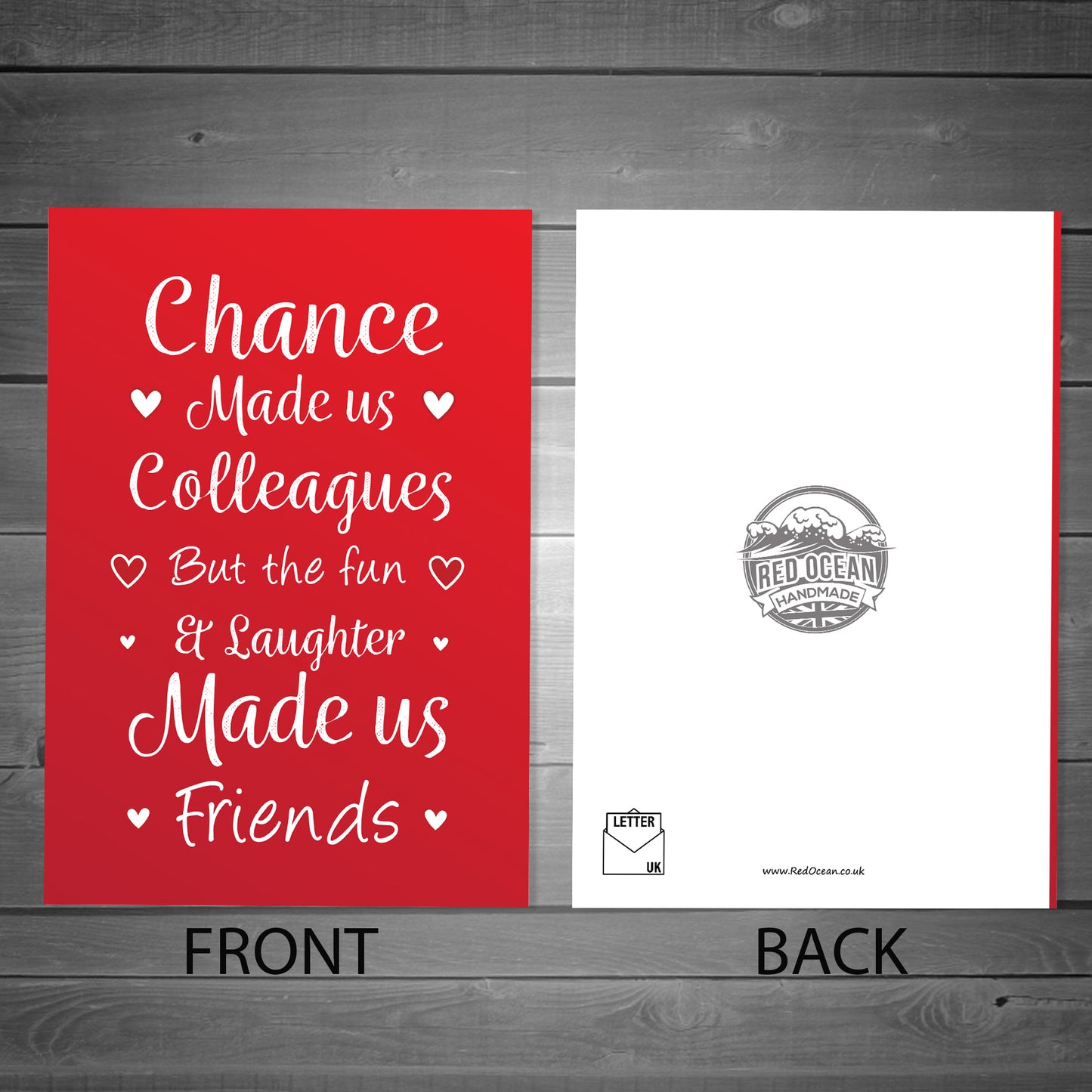 Chance Made Us Colleagues Funny Birthday Christmas Card