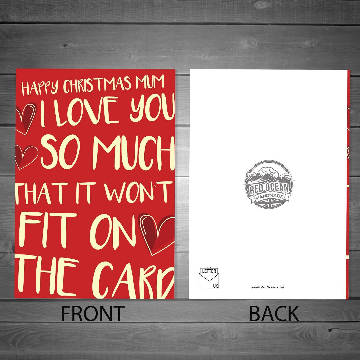 Christmas Card For Mum I Love You So Much Card From Daughter Son