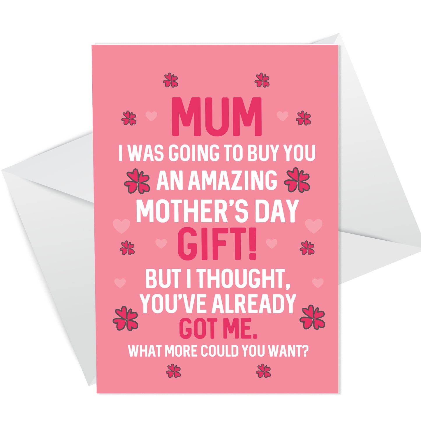 Funny Mothers Day Card for Mum Mummy From Son Daughter
