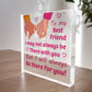 Best Friend Friendship Acrylic Plaque Gift For Christmas