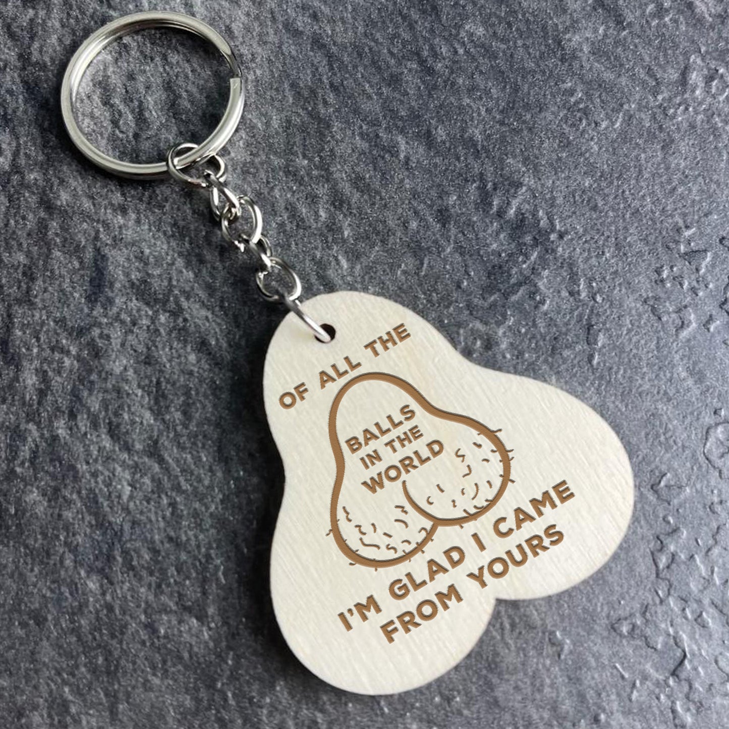 Fathers Day Gifts Funny Keyring Engraved Gift Dad Daddy Birthday