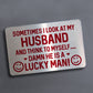 Funny Gift For Husband Birthday Christmas Wallet Insert Novelty