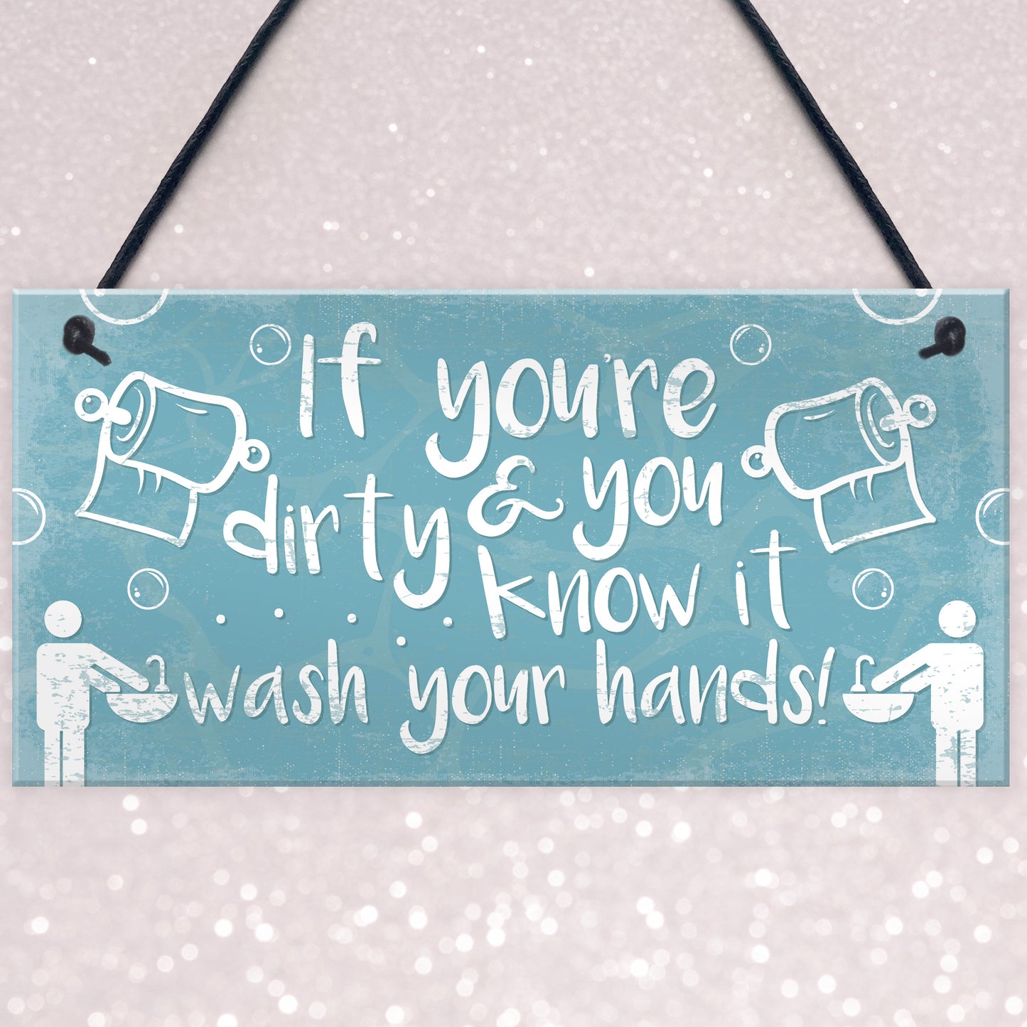 Nautical Wash Your Hands Quirky Bathroom Signs Funny Loo Plaque