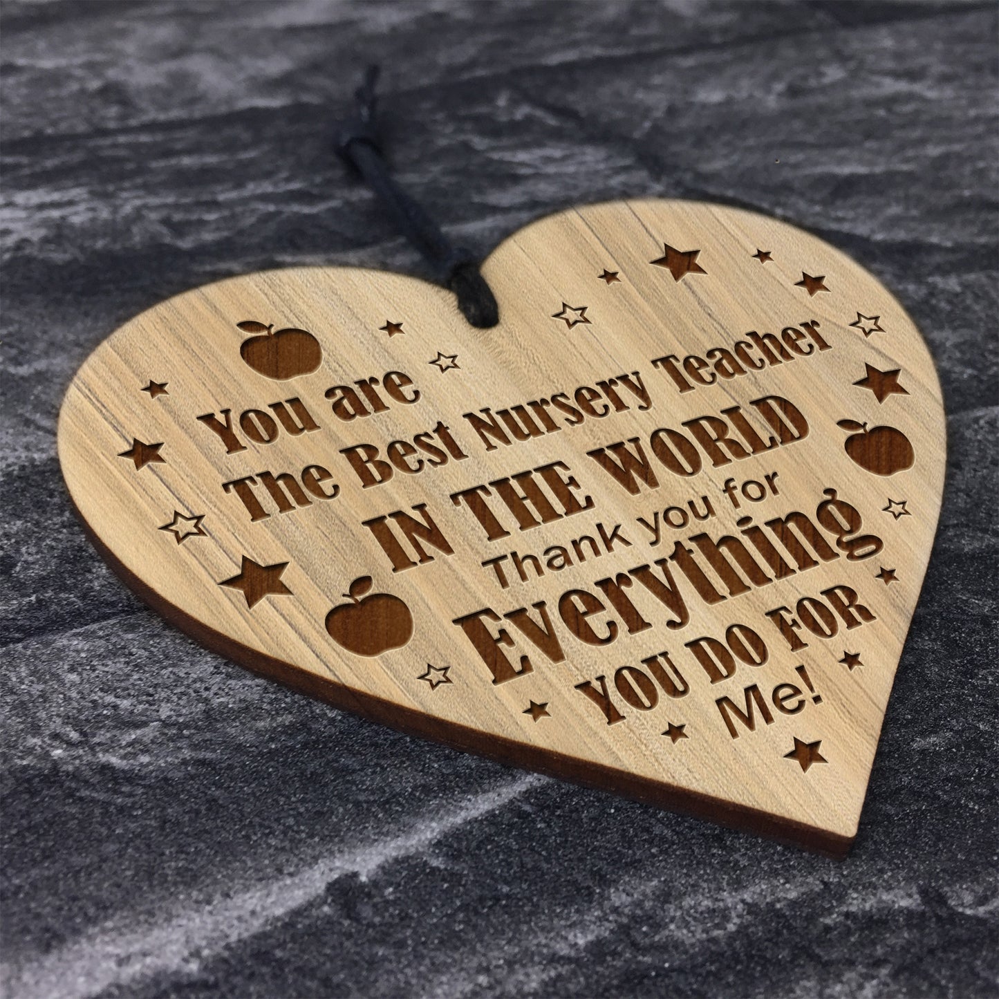 Nursery Teacher Appreciation Gifts Engraved Heart Leaving School