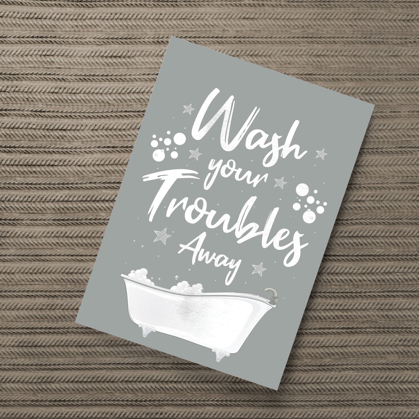 Bathroom Print Funny Grey And White Theme Bathroom Wall Art