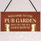 Novelty Pub Beer Garden Sign For Home Bar Garden Decor Gifts