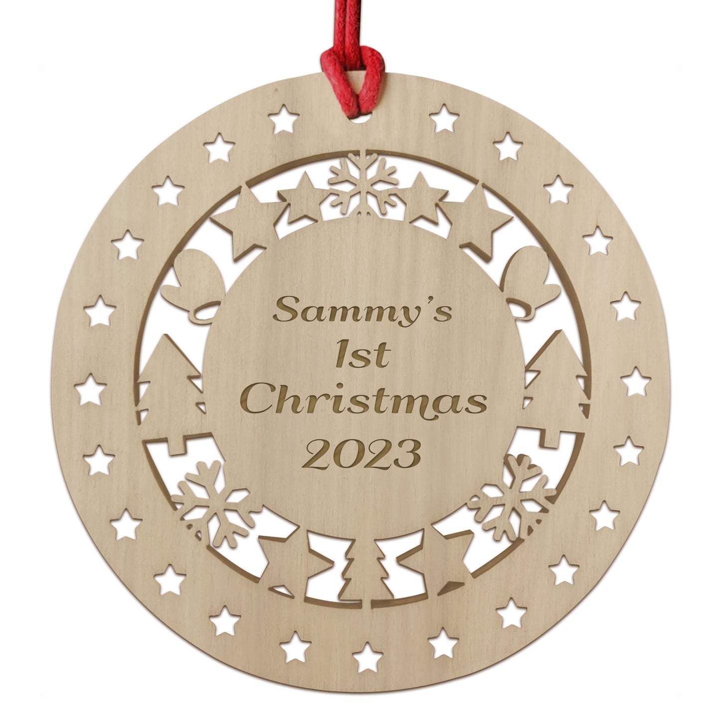 Personalised 1st Christmas Decoration For Daughter Son Baby Girl