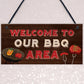 BBQ Home Decor Sign Novelty Barbecue Plaques For Garden