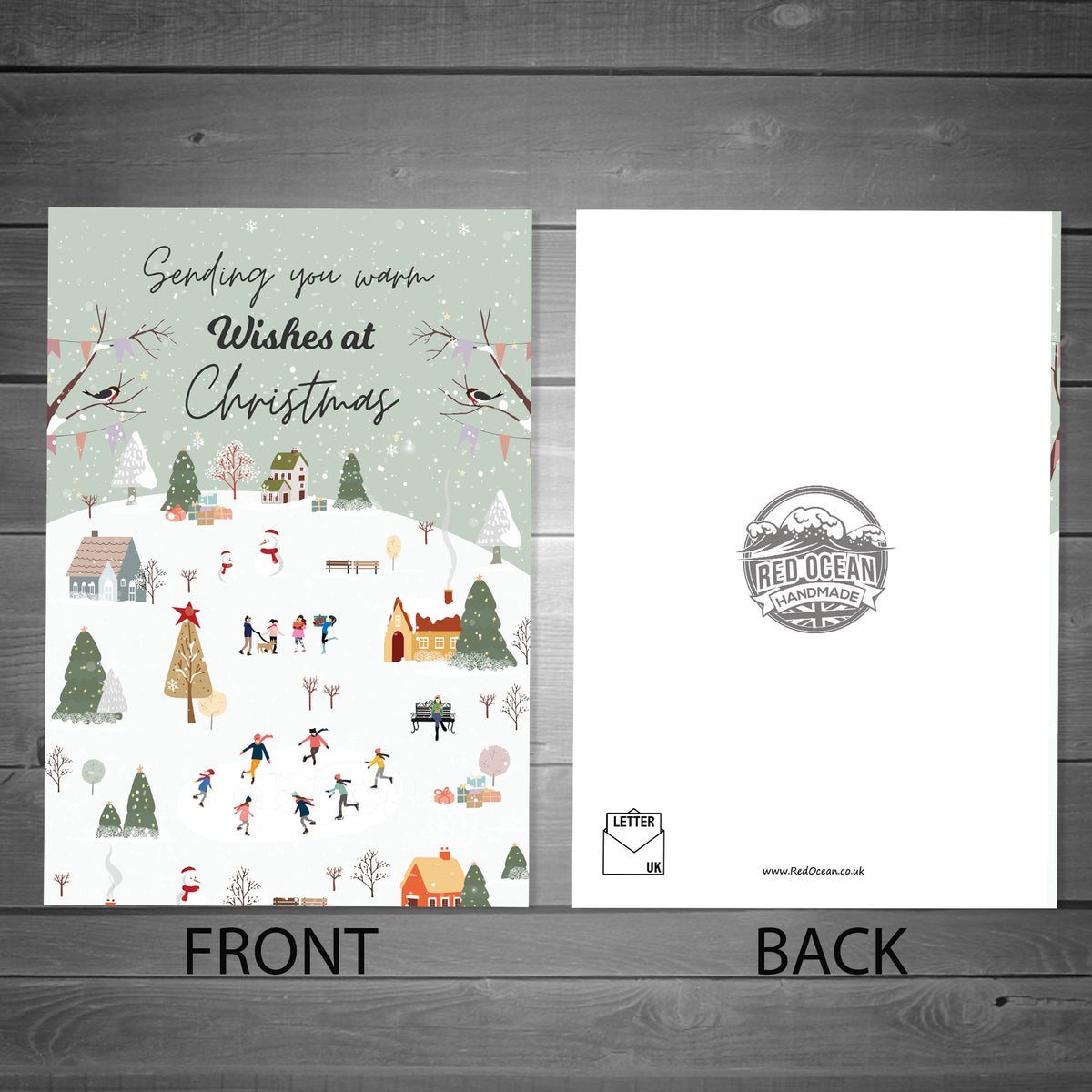 Christmas Cards For Him Her Snowy Scene Christmas Cards