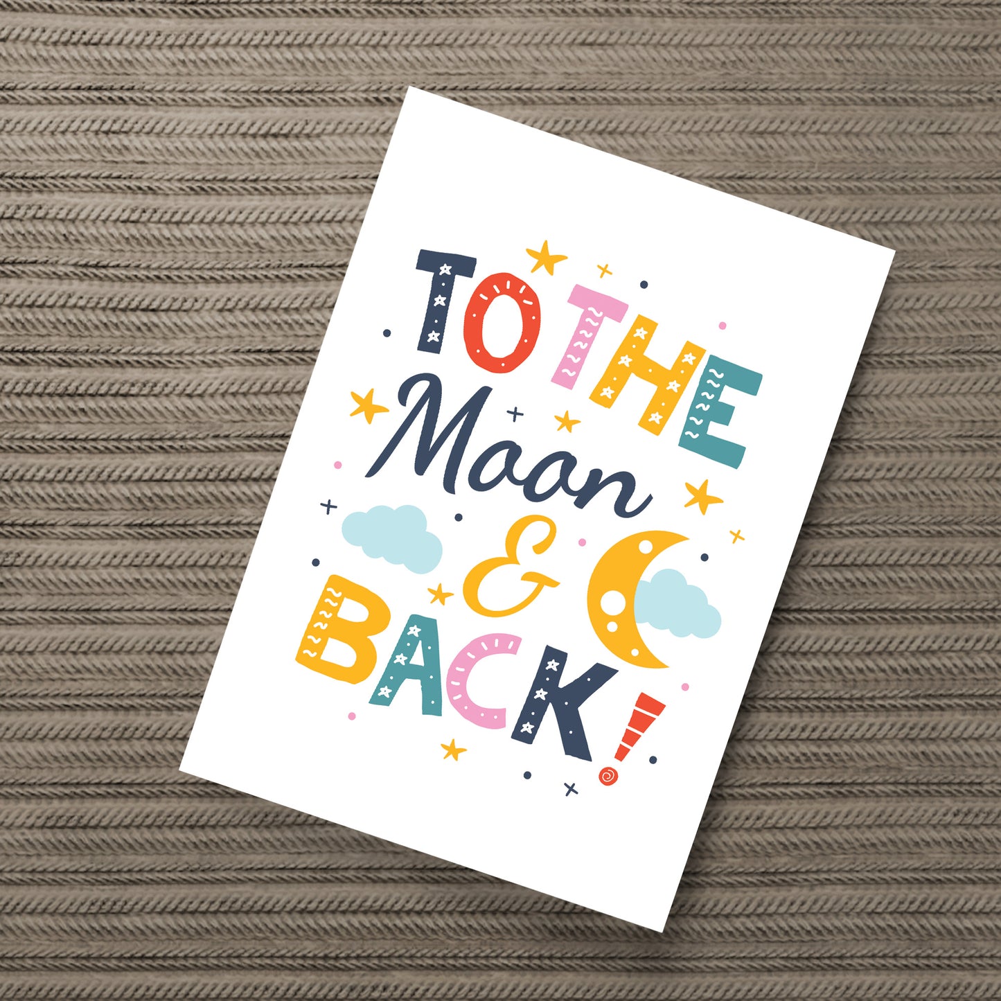 Nursery Print Moon And Back Child Kids Room Pictures Wall Art