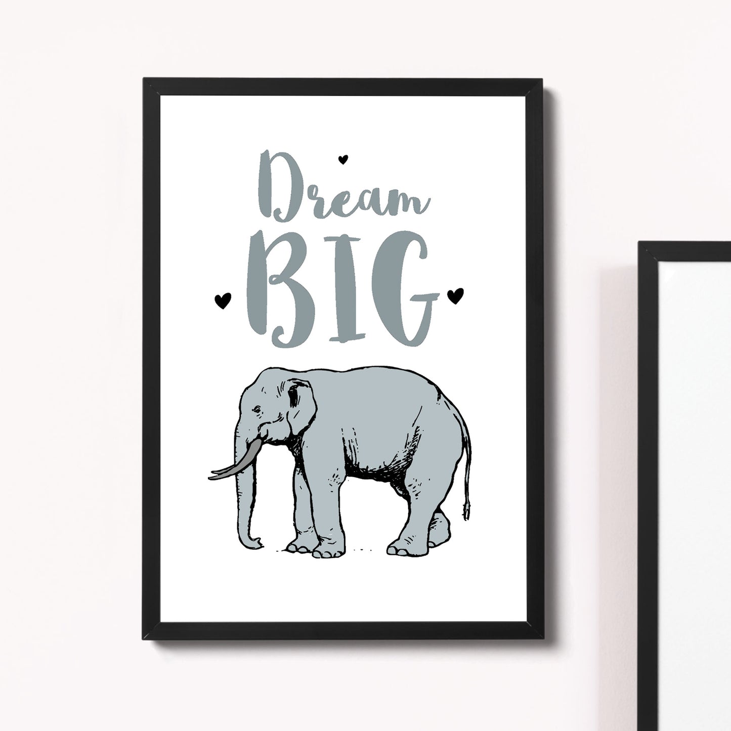 Safari Animal Framed Nursery Prints / Baby Room Nursery Wall Art